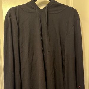 INC International Concepts Black Jewel-Sleeve Hoodie